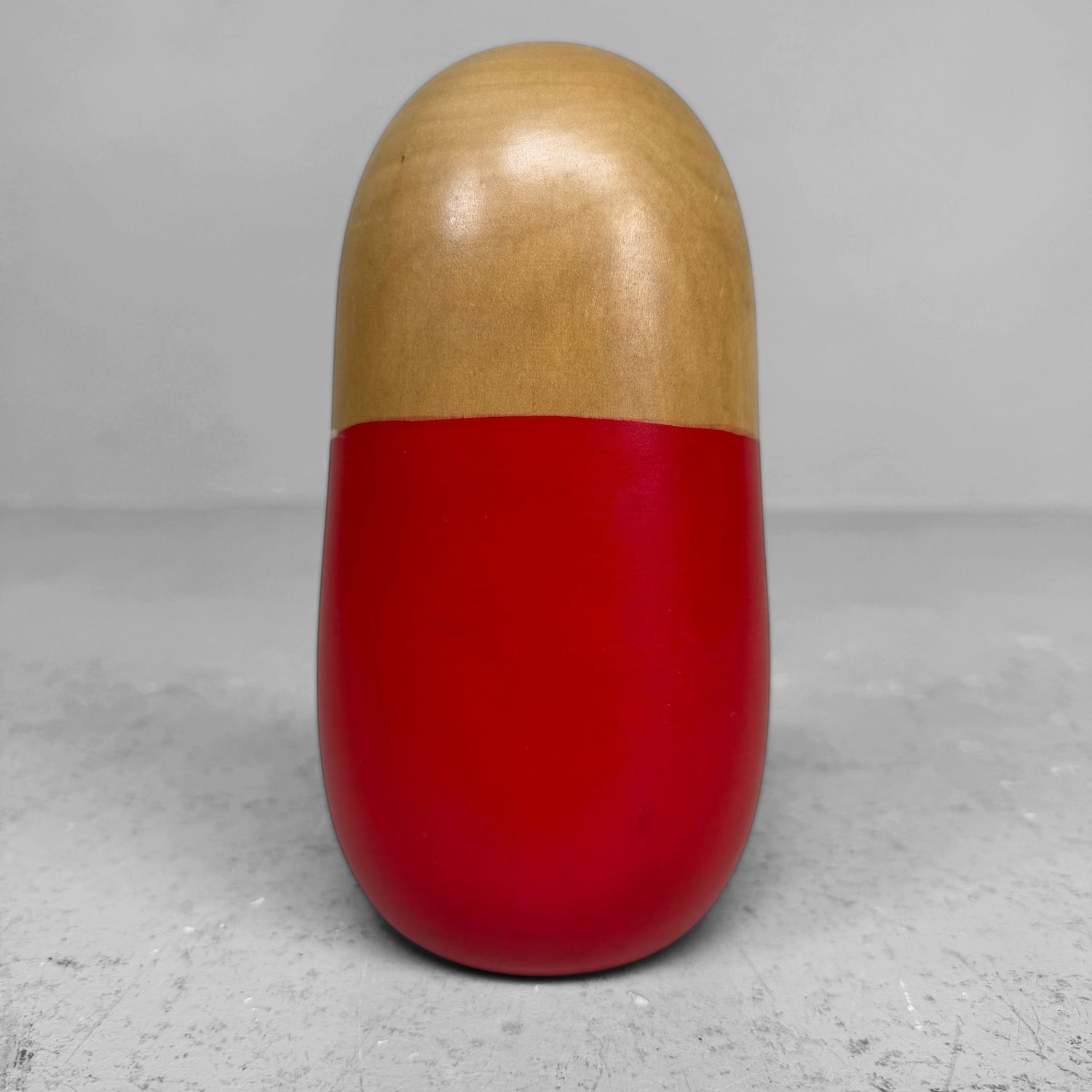 Vintage Daruma Kokeshi by Miyashita Hajime, 1980s, Japan