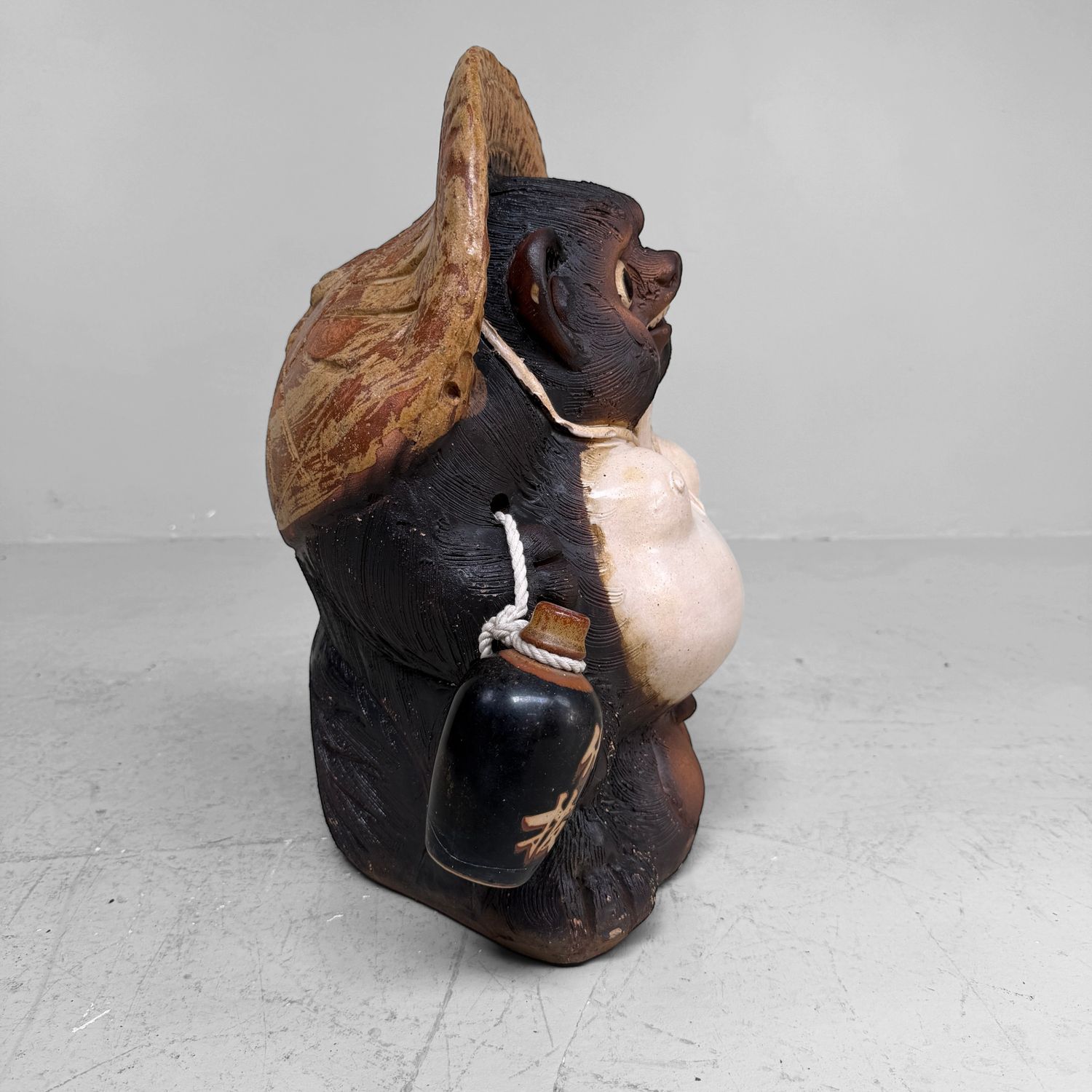 Large Decorative Tanuki, Shigaraki Earthenware, 1980s, Japan