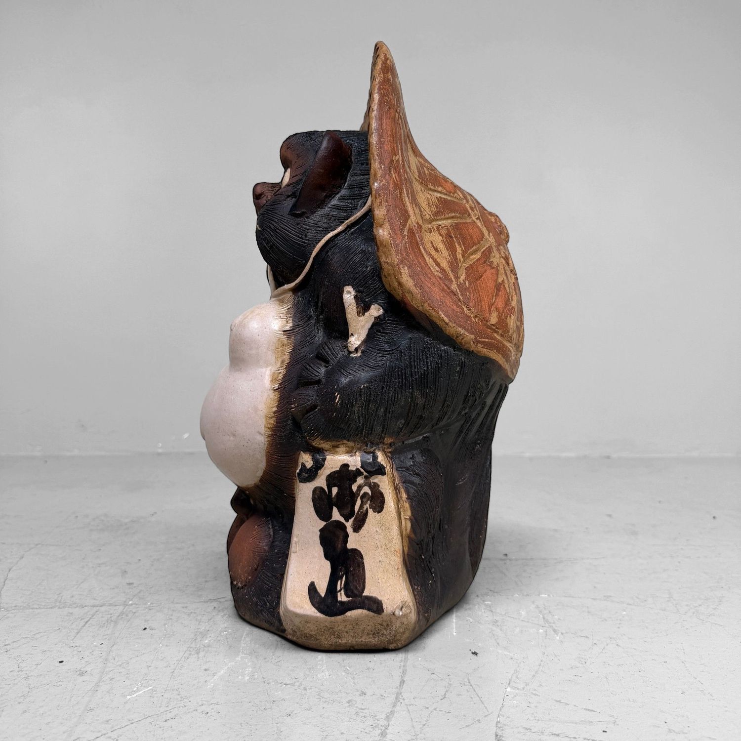 Large Decorative Tanuki, Shigaraki Earthenware, 1980s, Japan