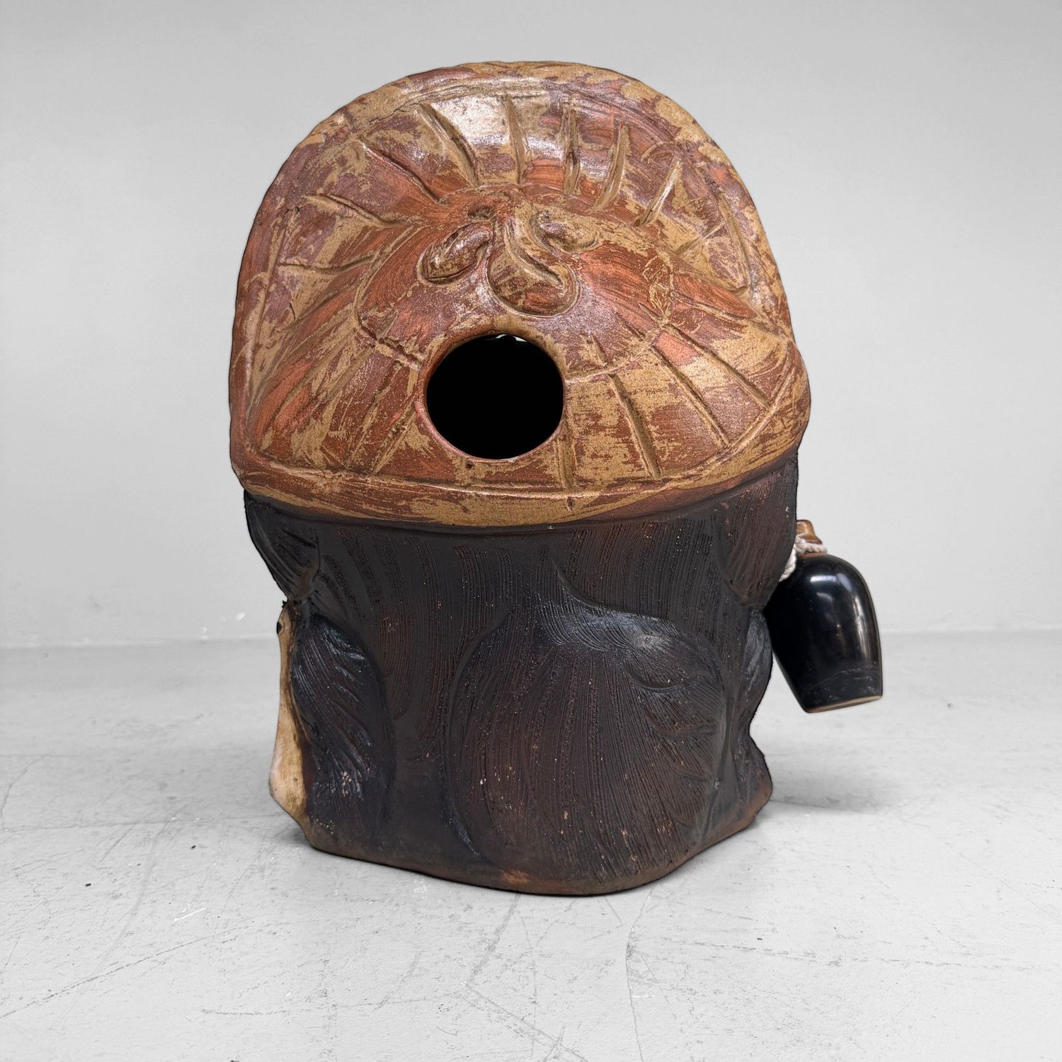 Large Decorative Tanuki, Shigaraki Earthenware, 1980s, Japan