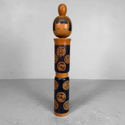 Grote Sōsaku Kokeshi door Sato Suigai, jaren ’60-’70, Japan