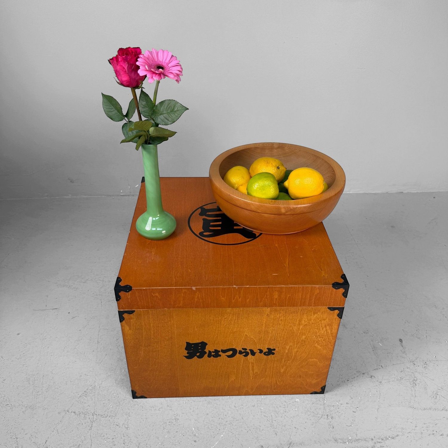 Japanese Wooden ‘Otoko wa Tsurai yo’ VHS Perfect Box, 2001, Japan