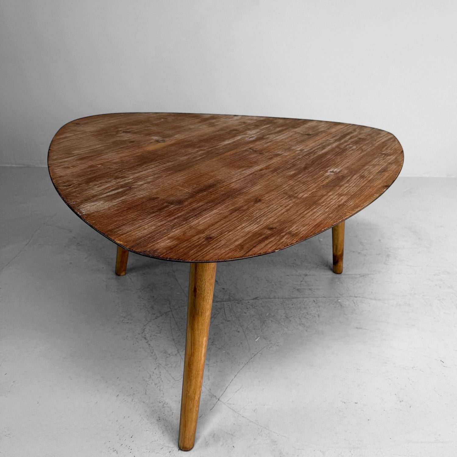 Vintage oude houten koffietafel