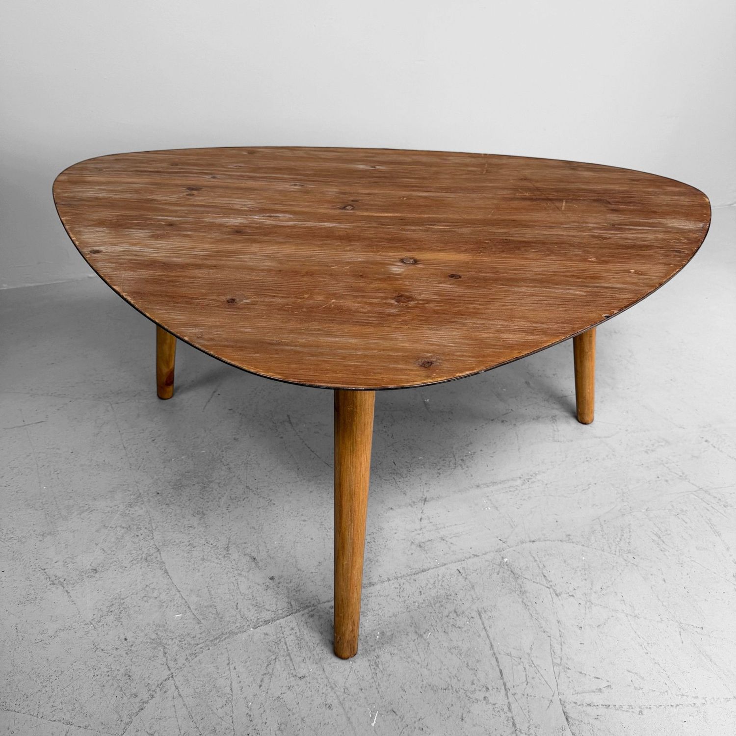 Vintage oude houten koffietafel