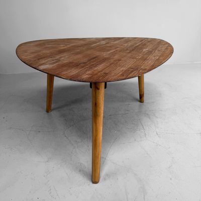 Vintage oude houten koffietafel