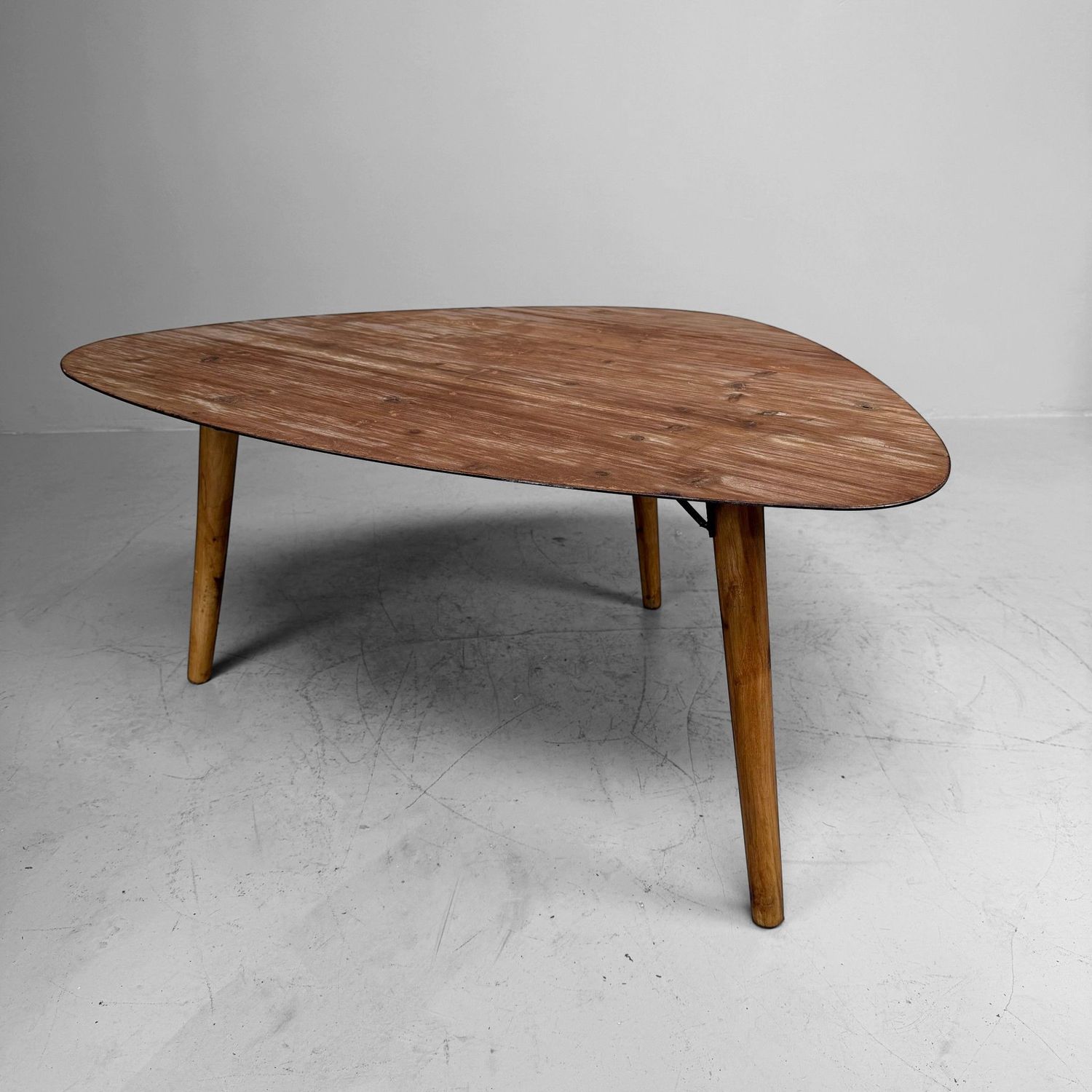 Vintage oude houten koffietafel