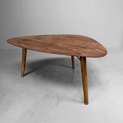 Vintage oude houten koffietafel