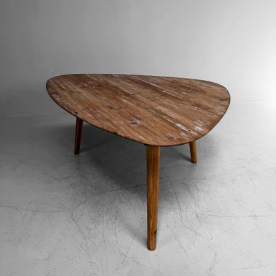 Vintage oude houten koffietafel