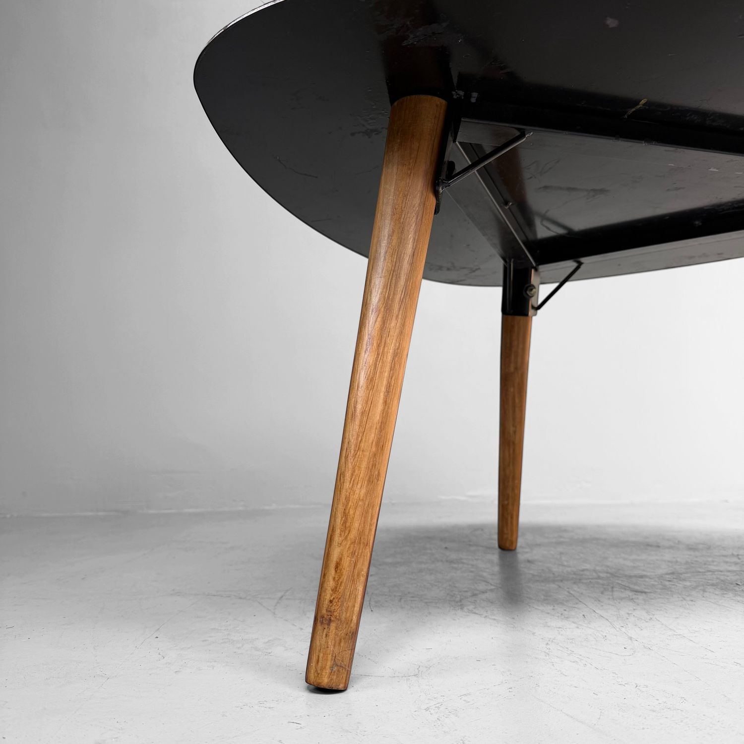 Vintage oude houten koffietafel
