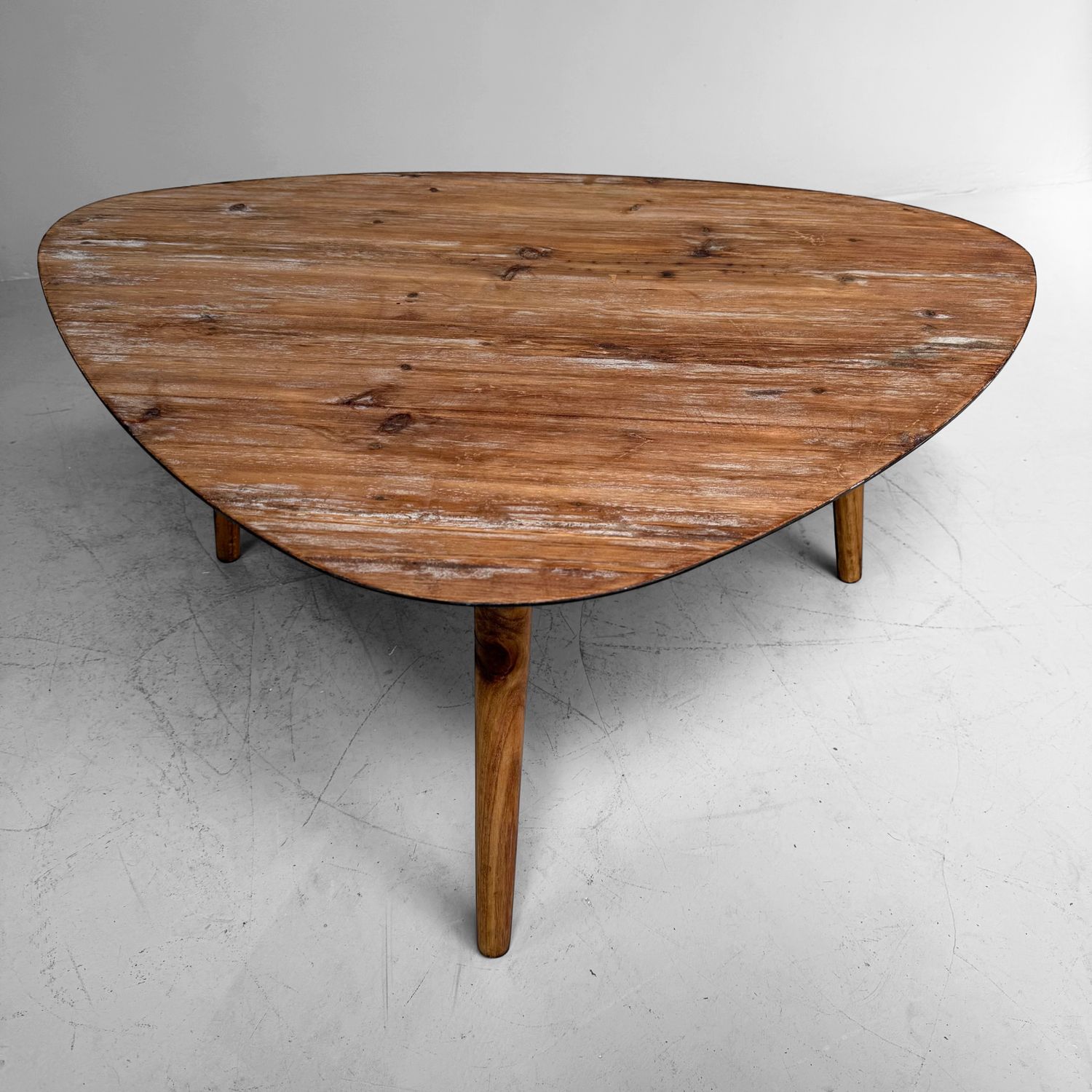 Vintage oude houten koffietafel