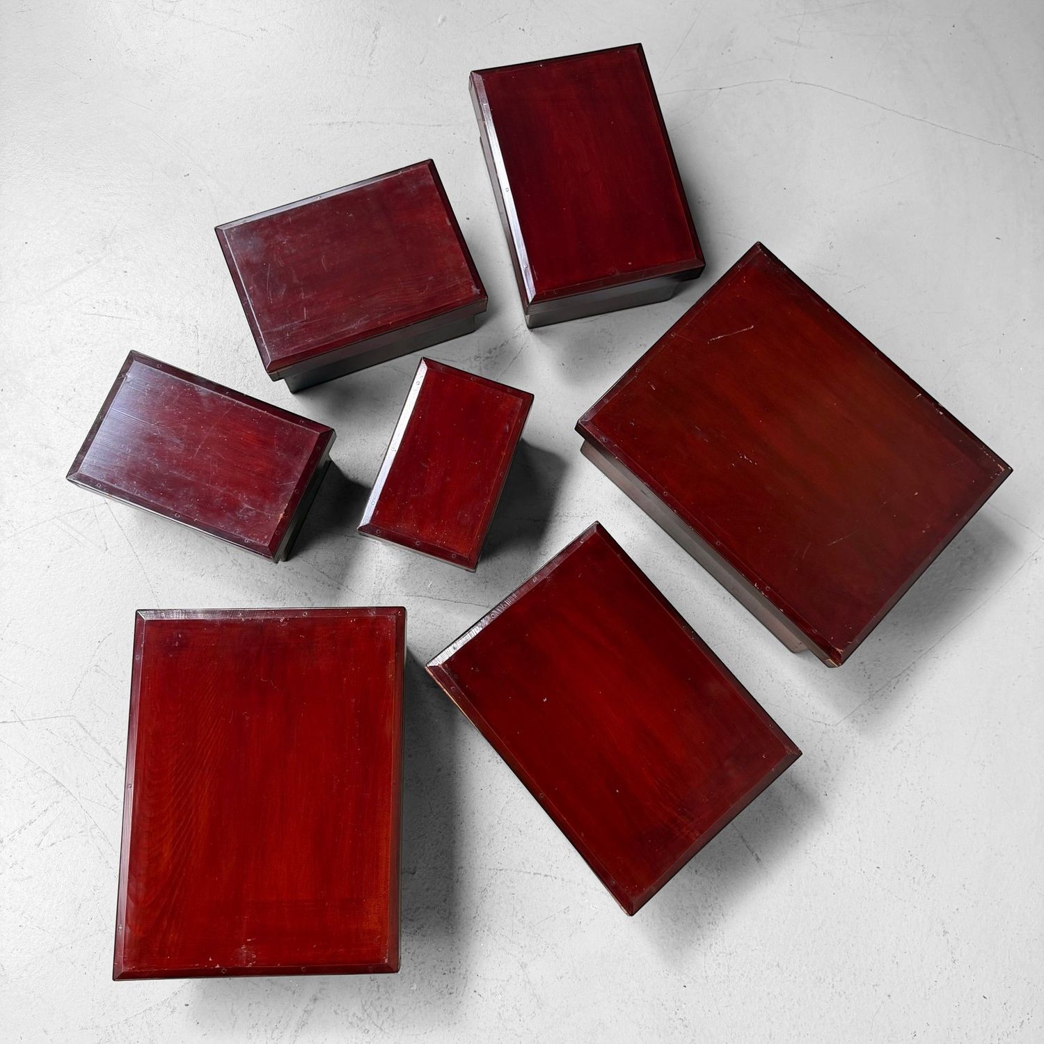 Set van 7 Japanse Kiridame Nestdozen, 1920s