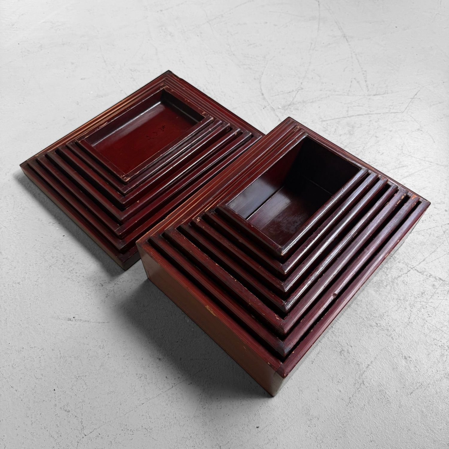 Set van 7 Japanse Kiridame Nestdozen, 1920s