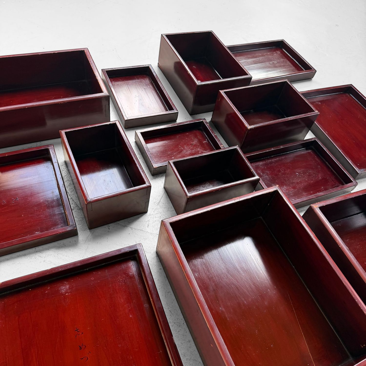 Set van 7 Japanse Kiridame Nestdozen, 1920s