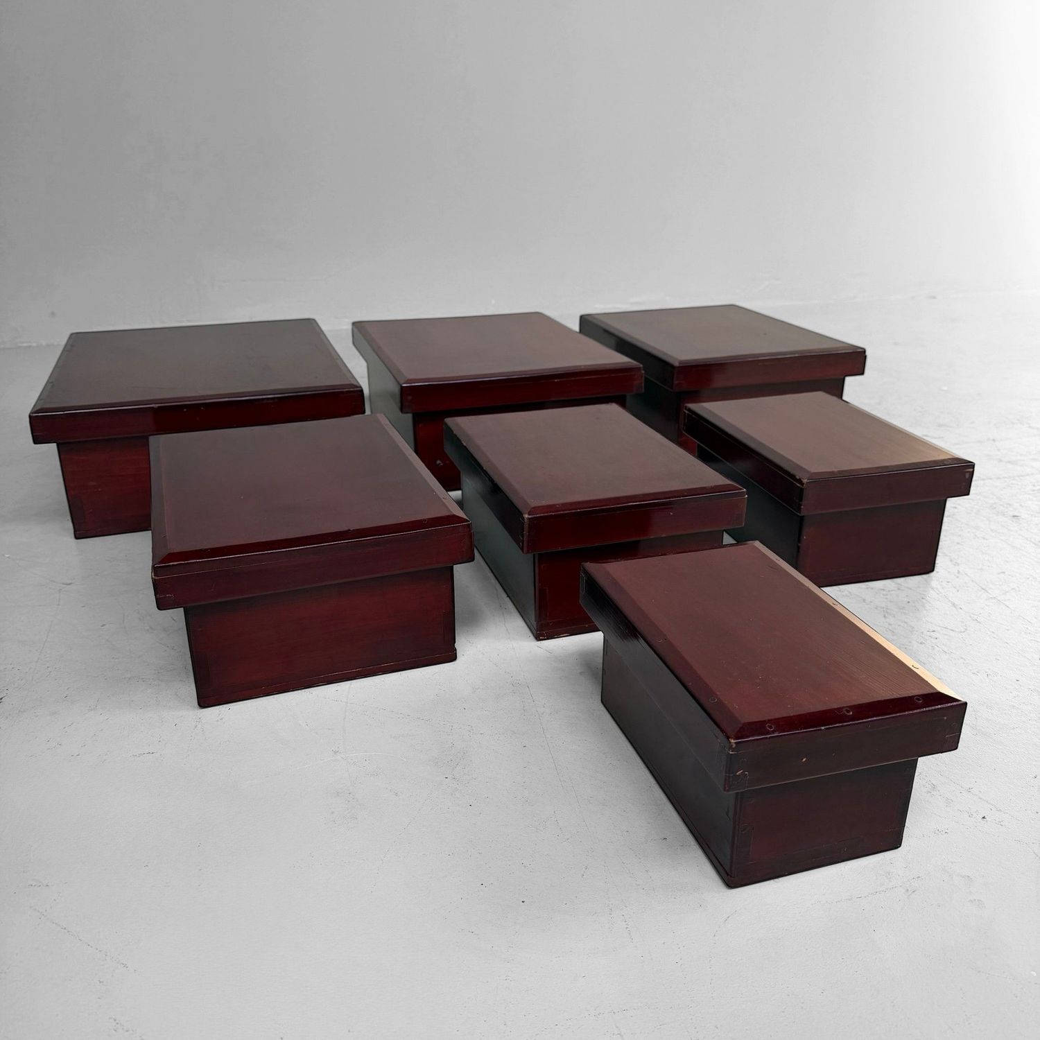 Set van 7 Japanse Kiridame Nestdozen, 1920s