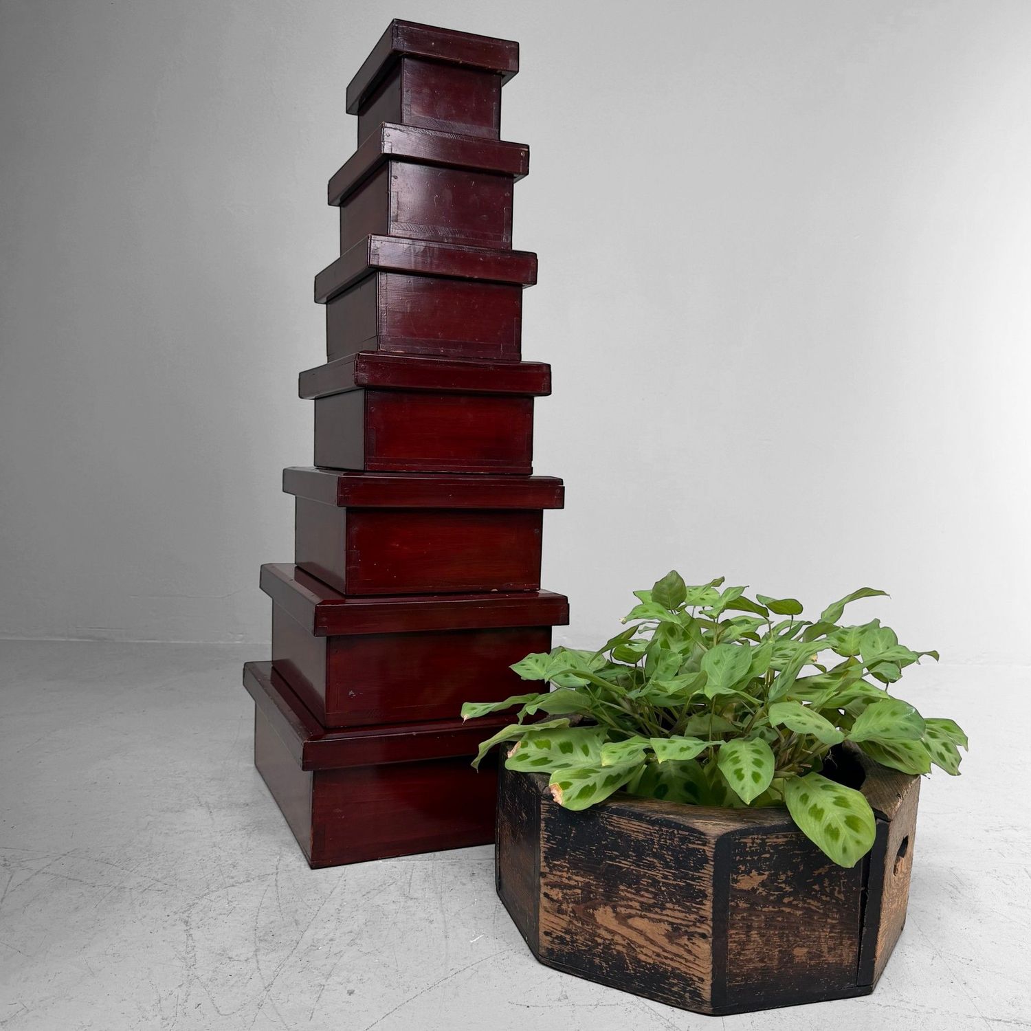 Set van 7 Japanse Kiridame Nestdozen, 1920s