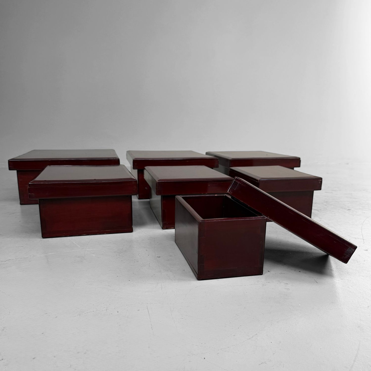 Set van 7 Japanse Kiridame Nestdozen, 1920s