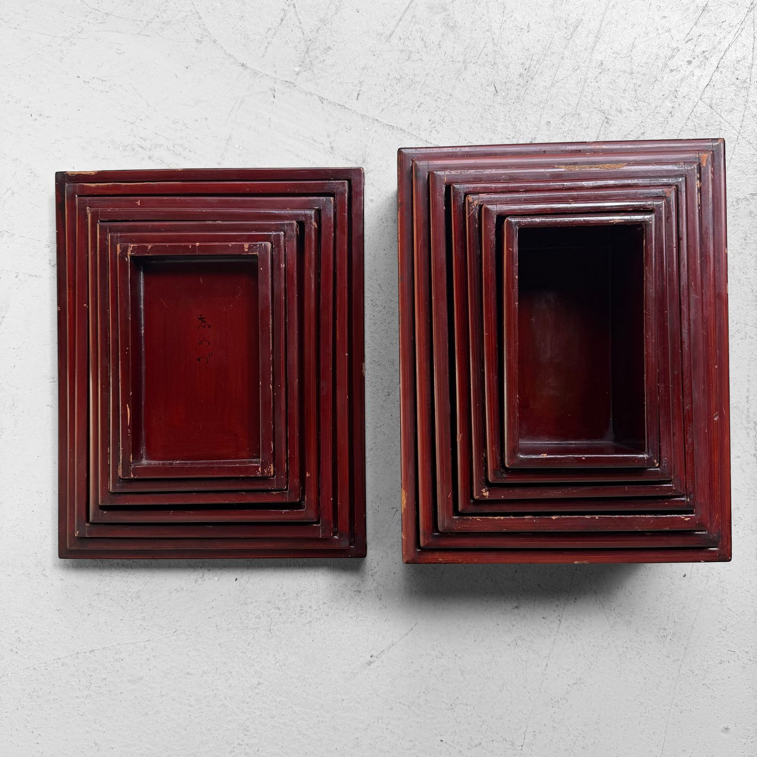 Set van 7 Japanse Kiridame Nestdozen, 1920s