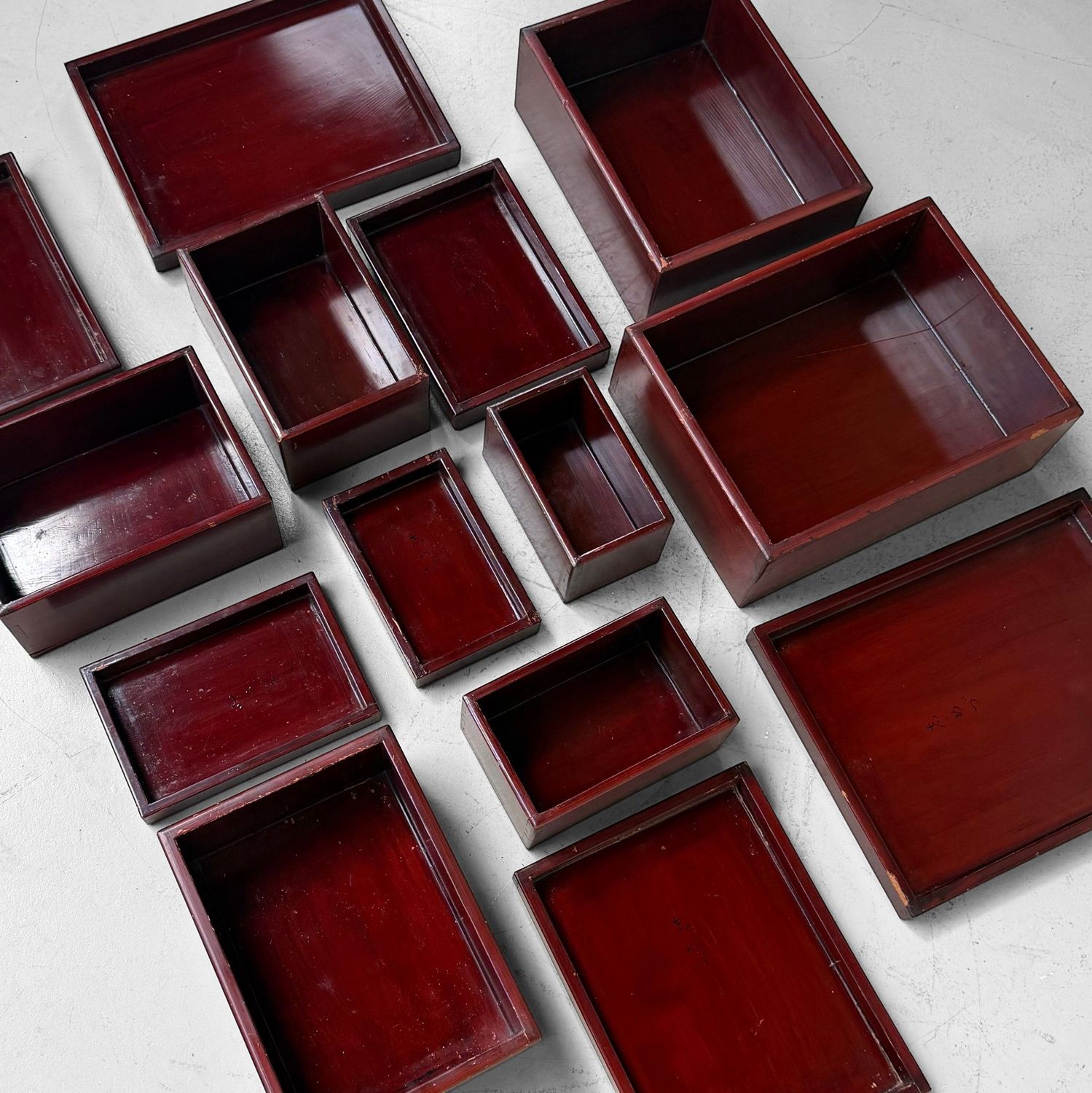 Set van 7 Japanse Kiridame Nestdozen, 1920s