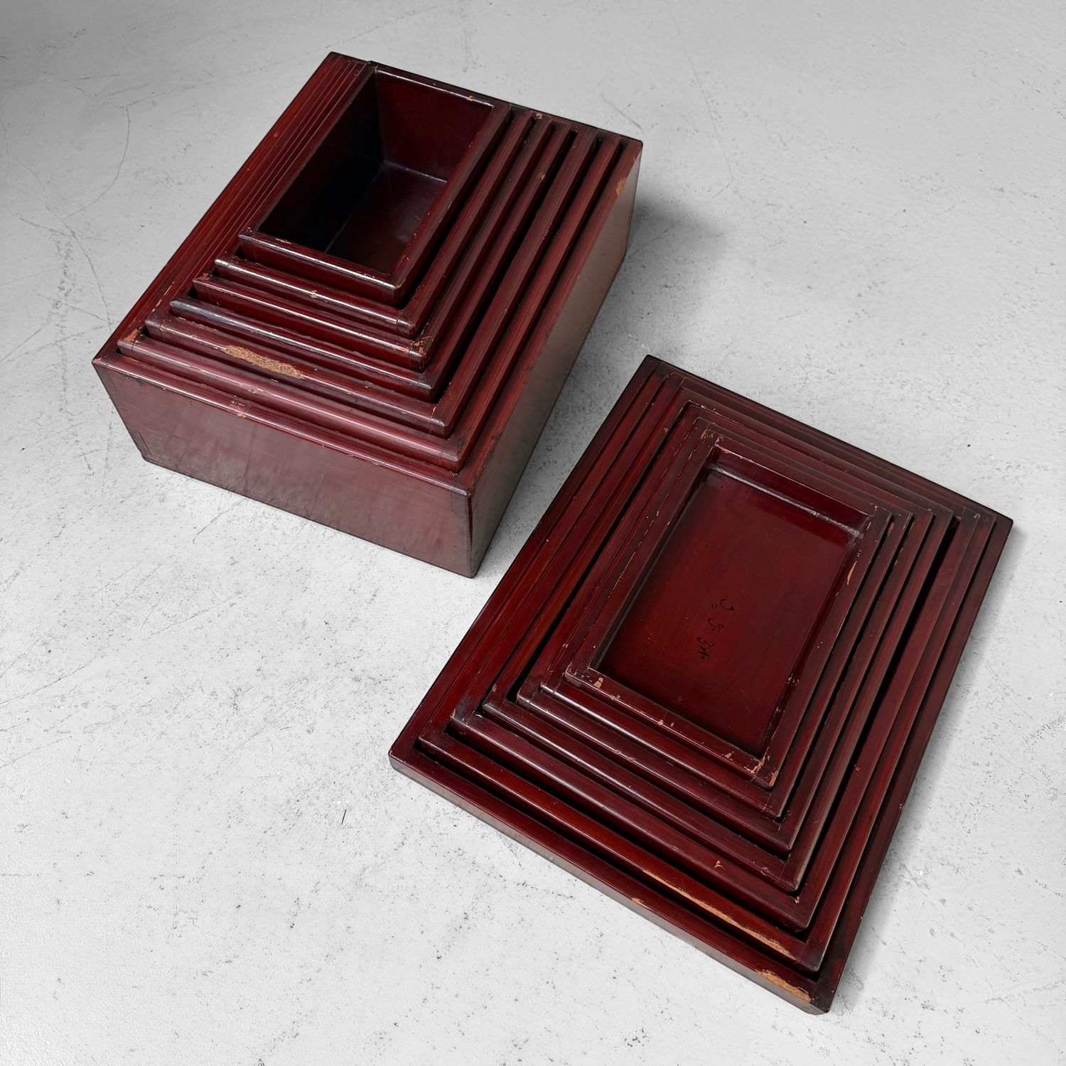 Set van 7 Japanse Kiridame Nestdozen, 1920s