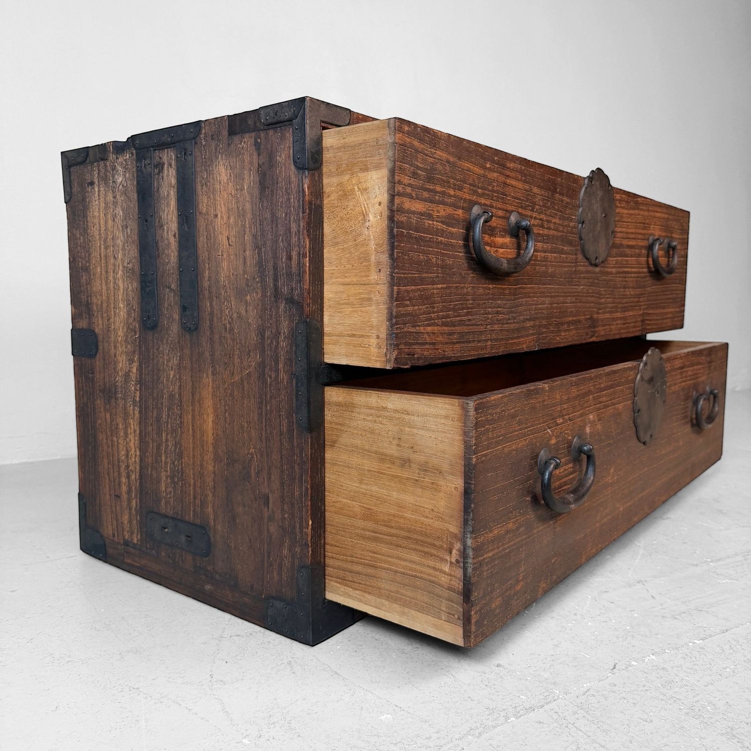 Antique Japanese Tansu Chest, Storage Cabinet, 1910s