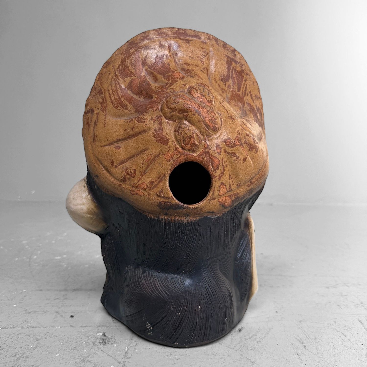 Japanese Tanuki Statue, Shigaraki Ware – Shōwa Period, c. 1960