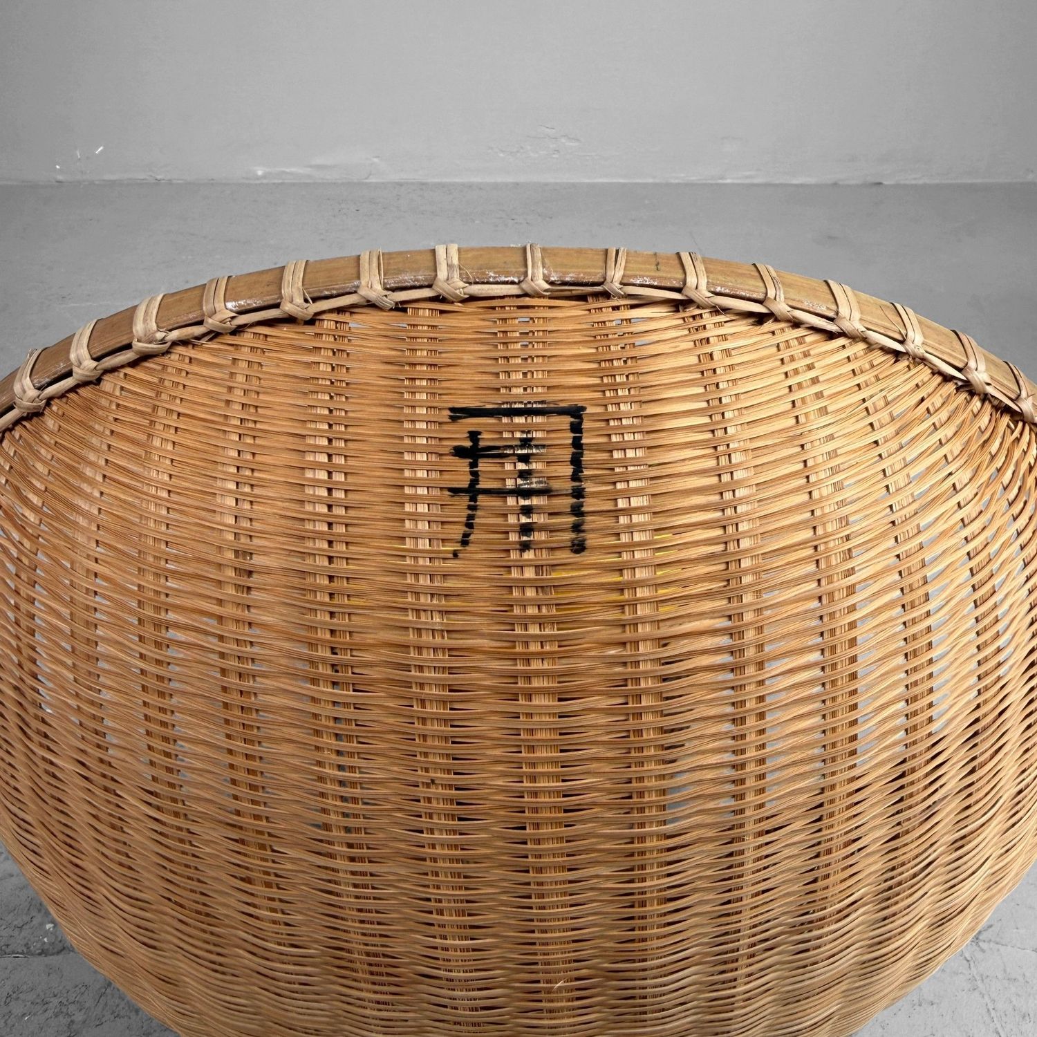 Set van 3 Traditionele Japanse Bamboe Zaru Manden, 1960s