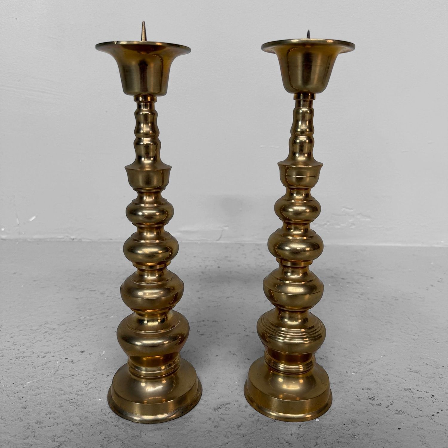 Set van 2 Japanse Shinto Altaarkandelaars, 1950