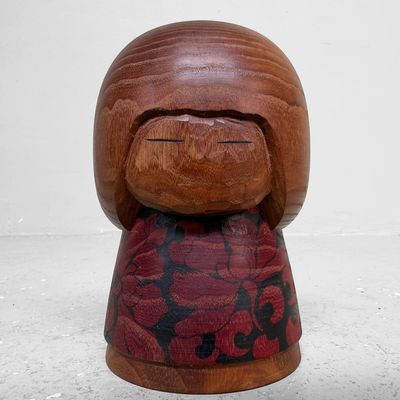 Japanese Kokeshi by Issetsu Kuribayashi – Shōwa Period, c. 1970