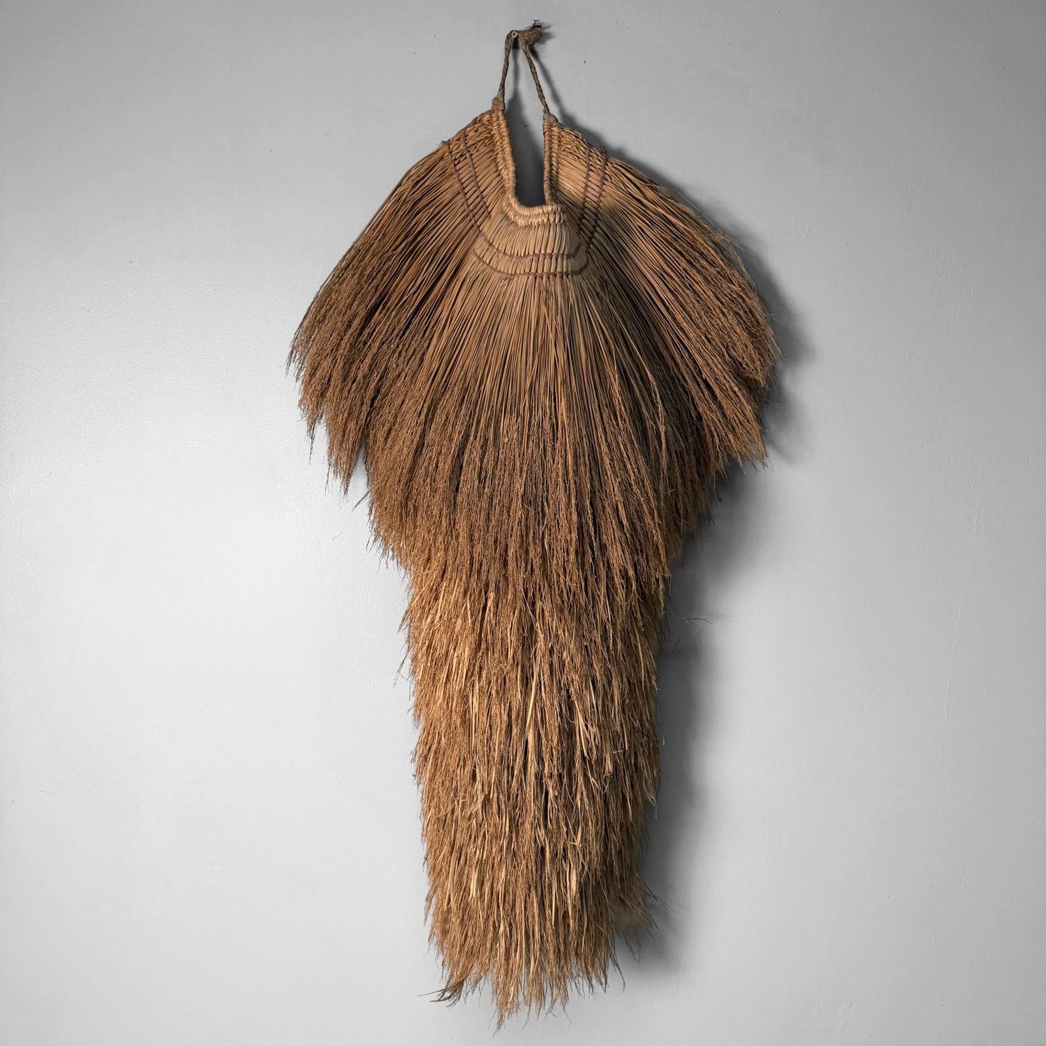 Antieke Japanse Mino Regenmantel van Rijststro, ca. 1940–1950