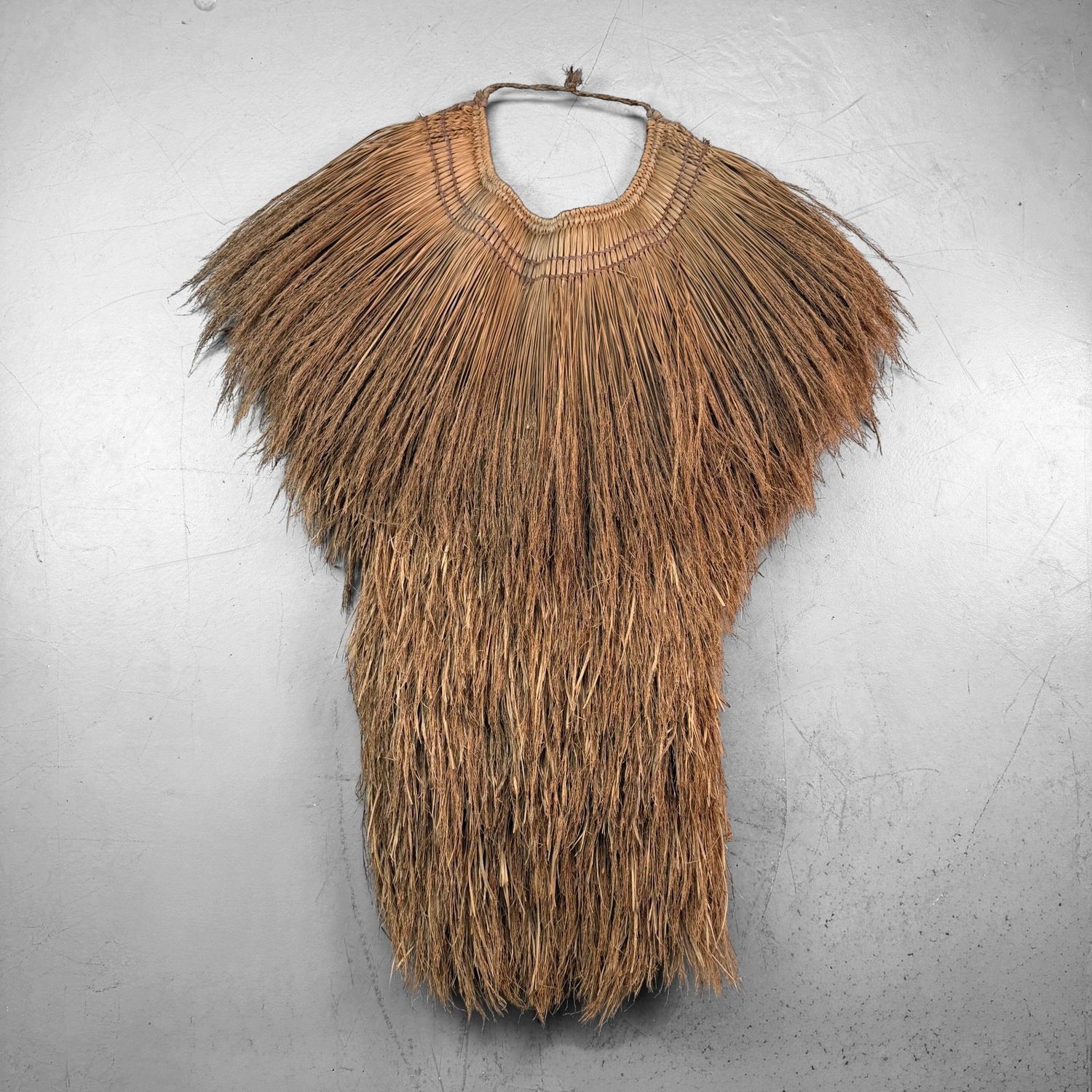 Antieke Japanse Mino Regenmantel van Rijststro, ca. 1940–1950