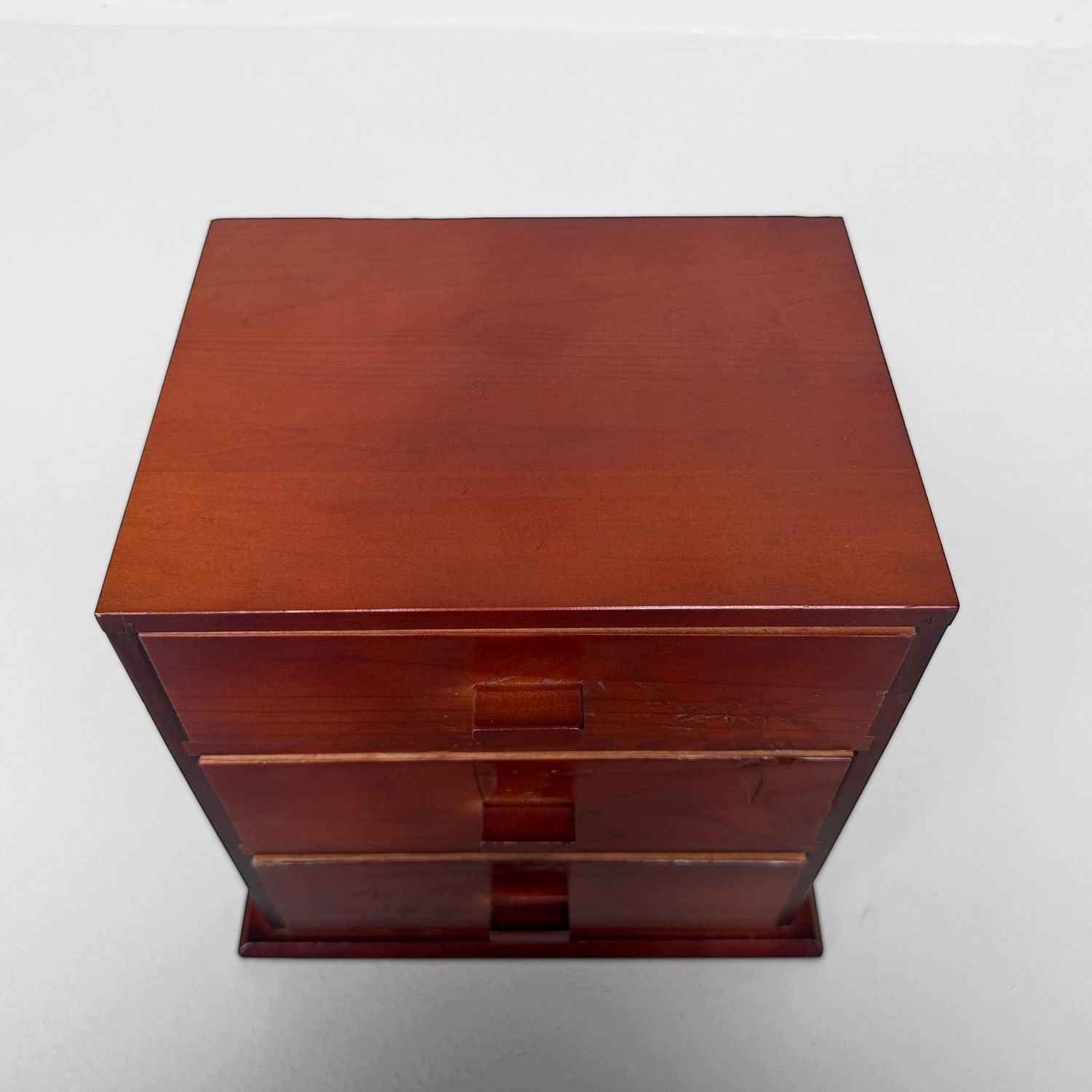 Japanese Wooden Three-Drawer Chest, 1970s