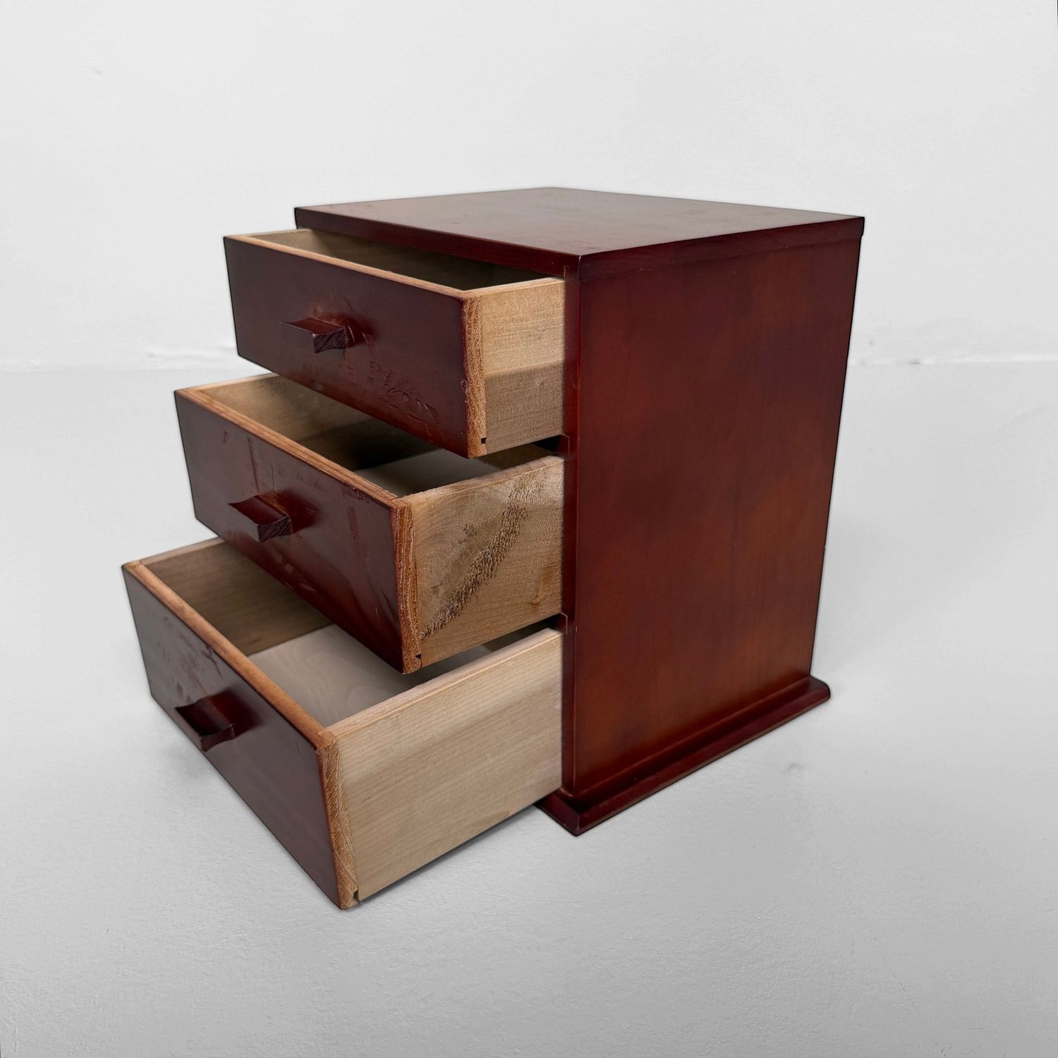 Japanese Wooden Three-Drawer Chest, 1970s
