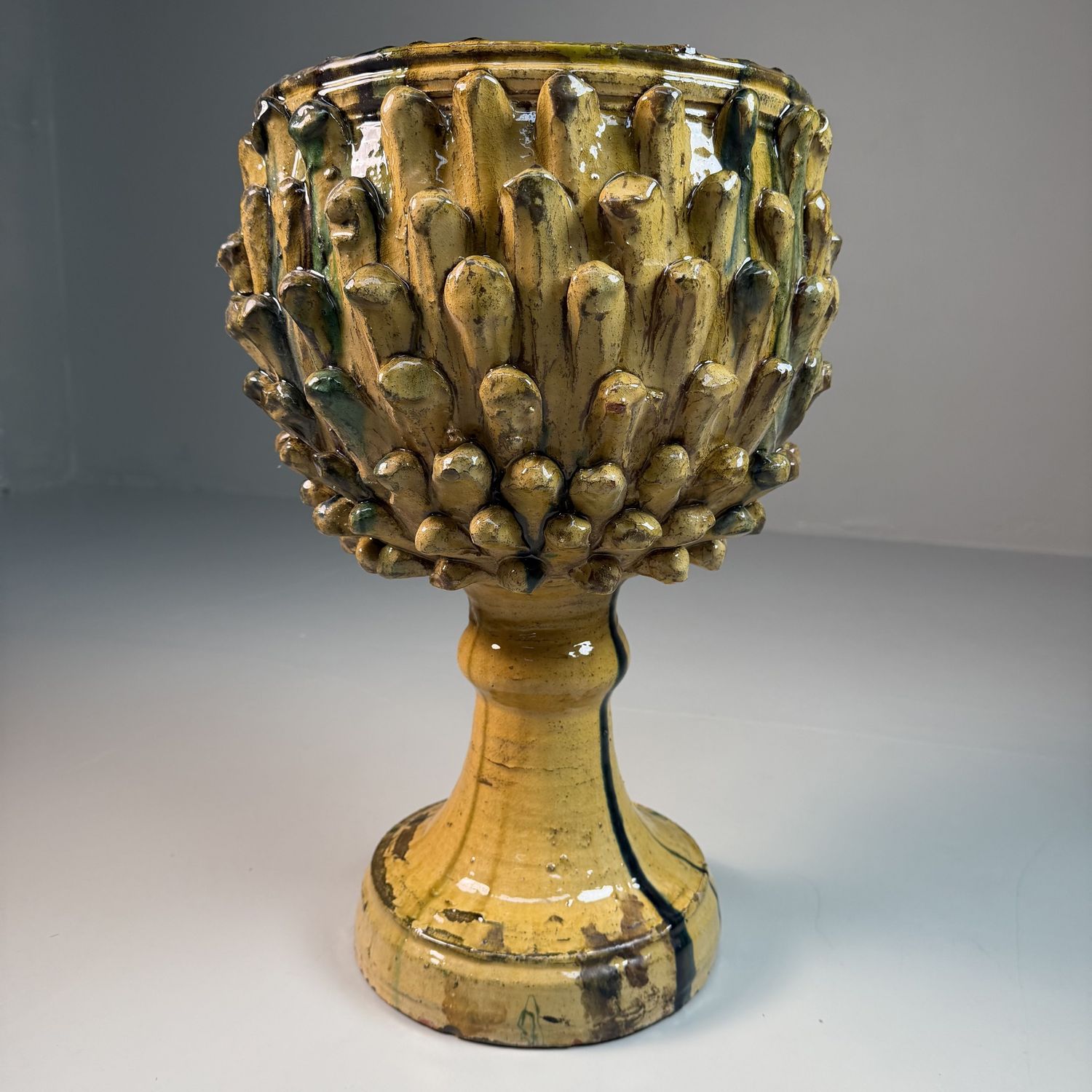 Ceramic Plant Stand by Rocco Condurso – 1970s-1980s, Italy