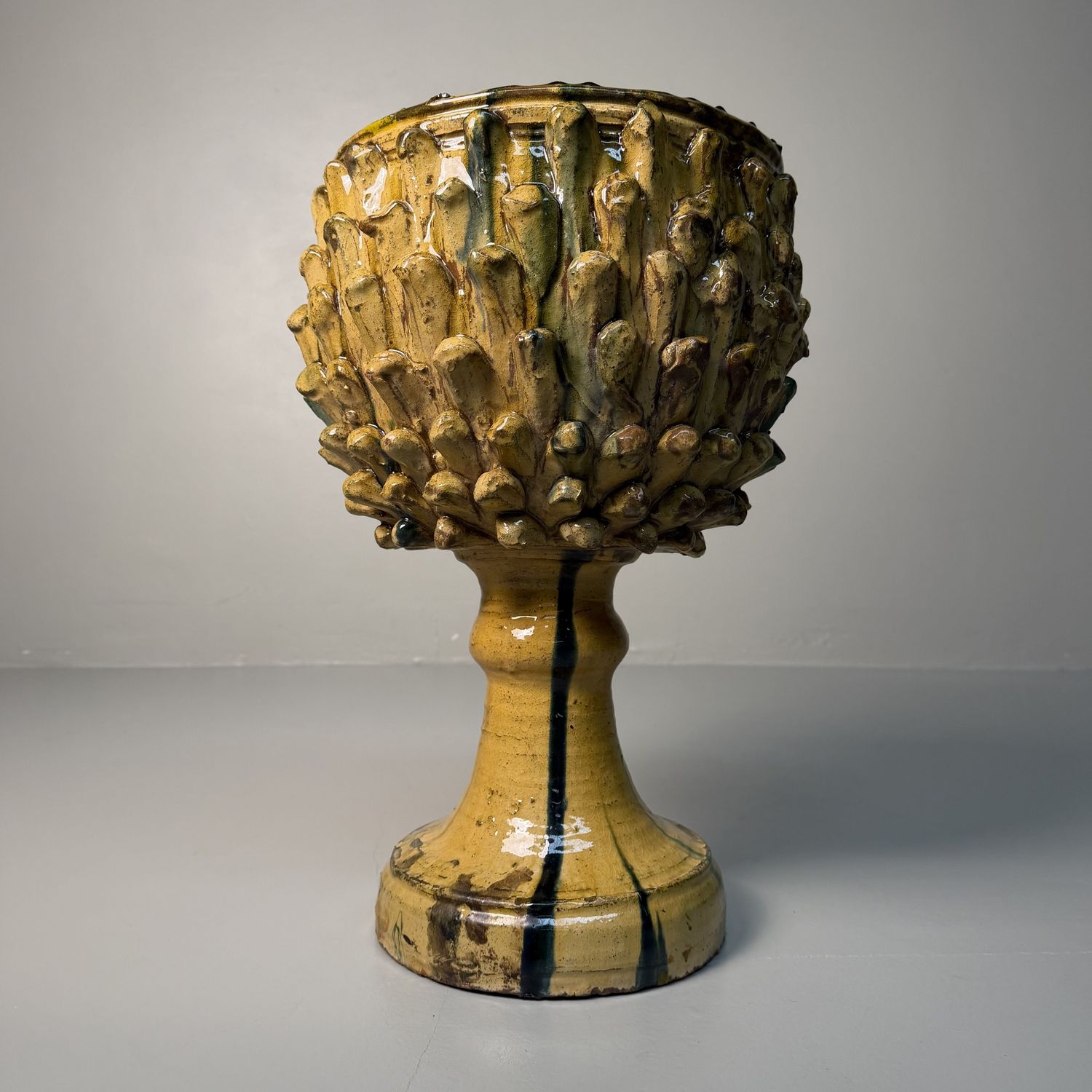 Ceramic Plant Stand by Rocco Condurso – 1970s-1980s, Italy