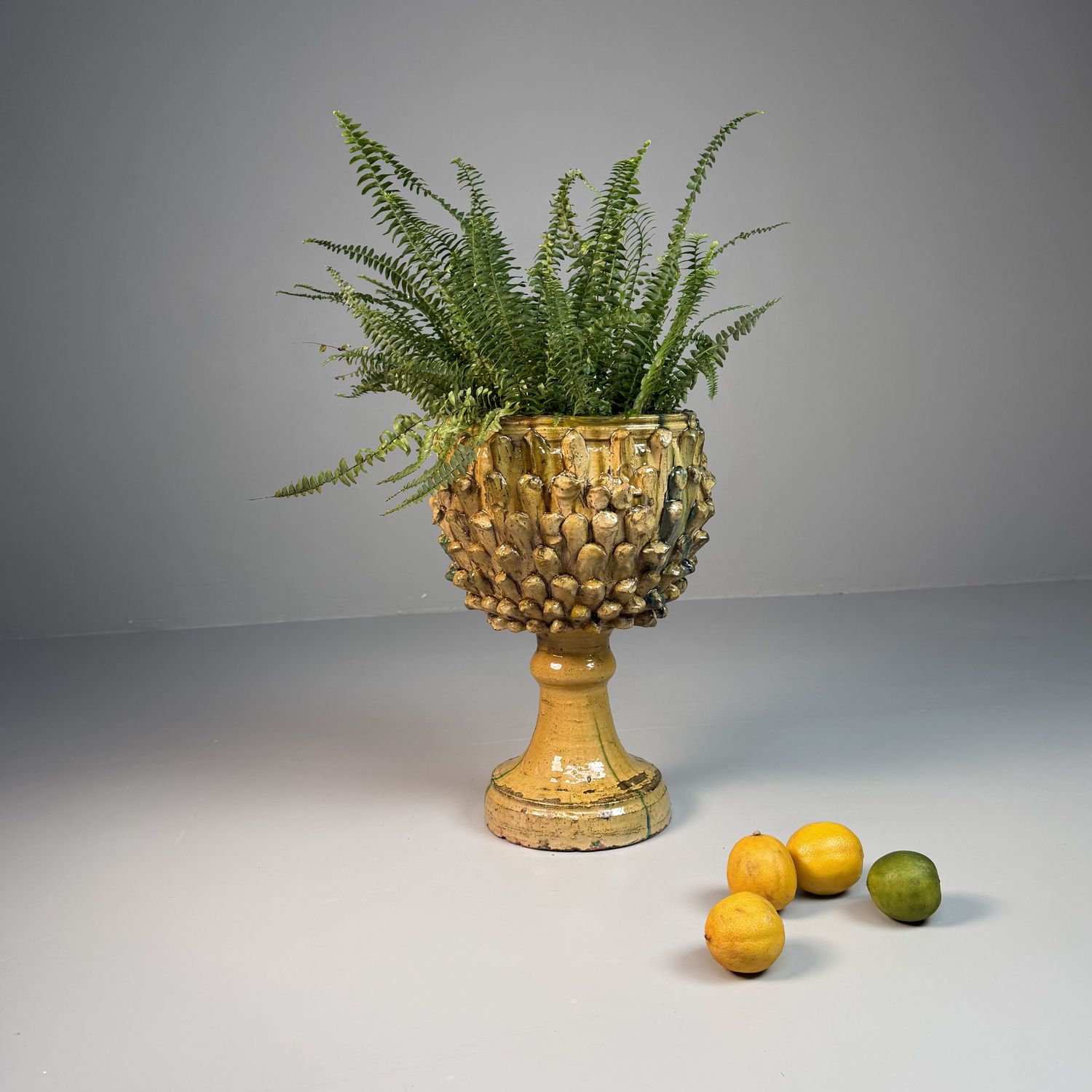 Ceramic Plant Stand by Rocco Condurso – 1970s-1980s, Italy