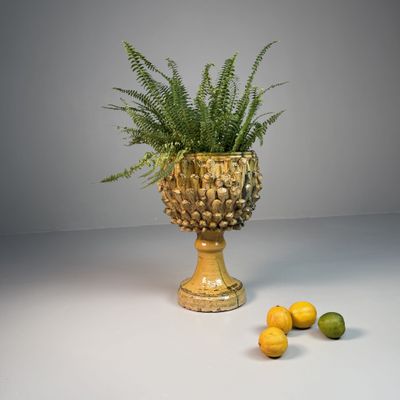 Ceramic Plant Stand by Rocco Condurso – 1970s-1980s, Italy