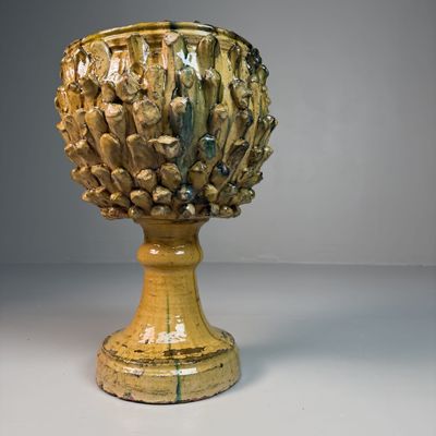 Ceramic Plant Stand by Rocco Condurso – 1970s-1980s, Italy