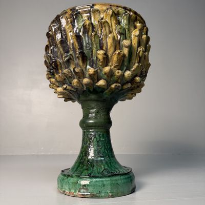 Ceramic Plant Stand by Rocco Condurso – 1970s-1980s, Italy