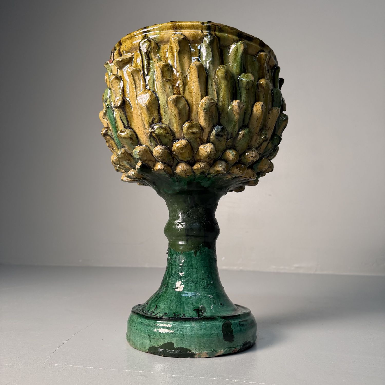 Ceramic Plant Stand by Rocco Condurso – 1970s-1980s, Italy