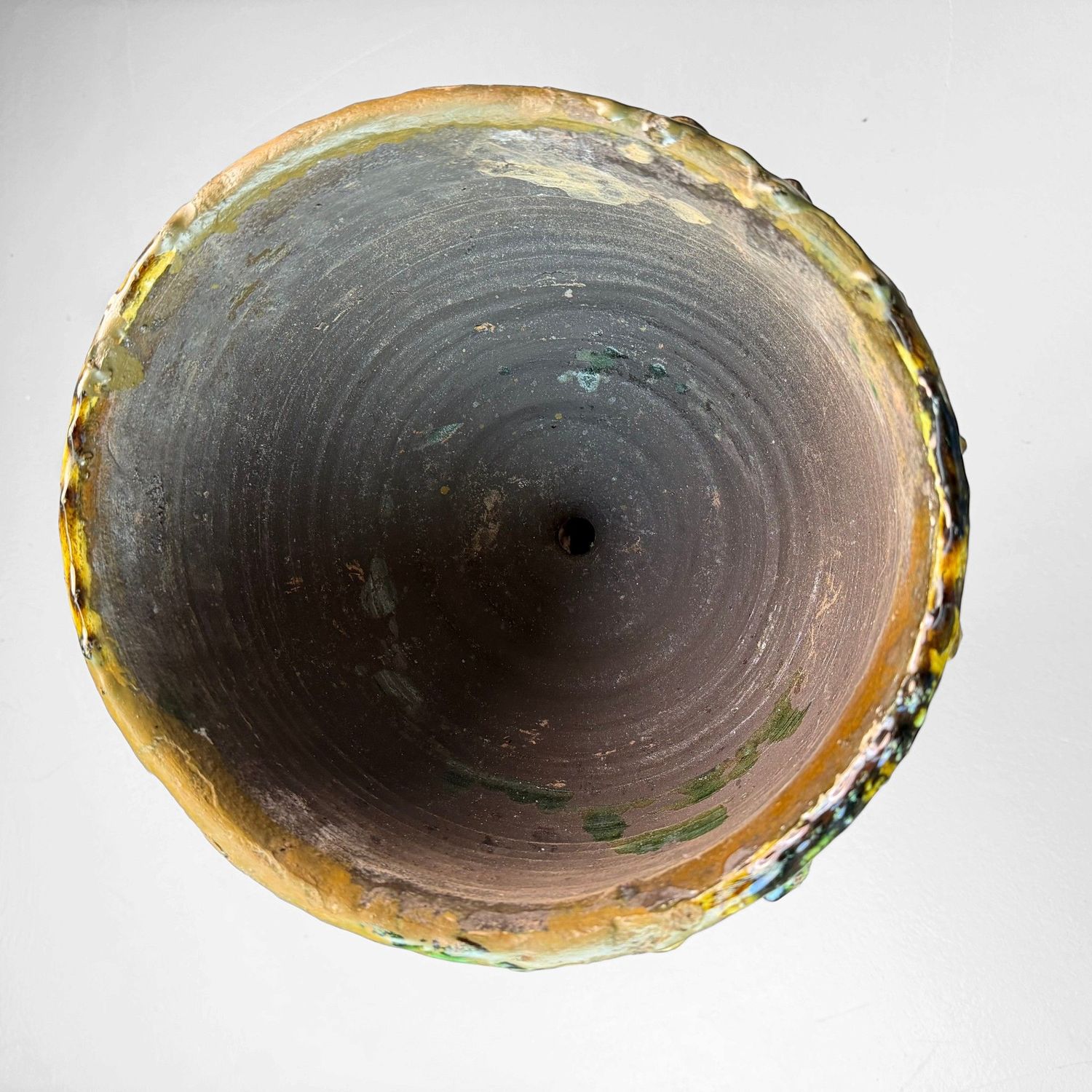 Ceramic Plant Stand by Rocco Condurso – 1970s-1980s, Italy