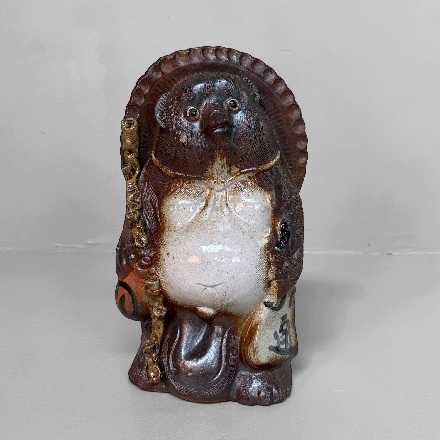 Decorative Tanuki Figure, Shigaraki, Japan, 1970s