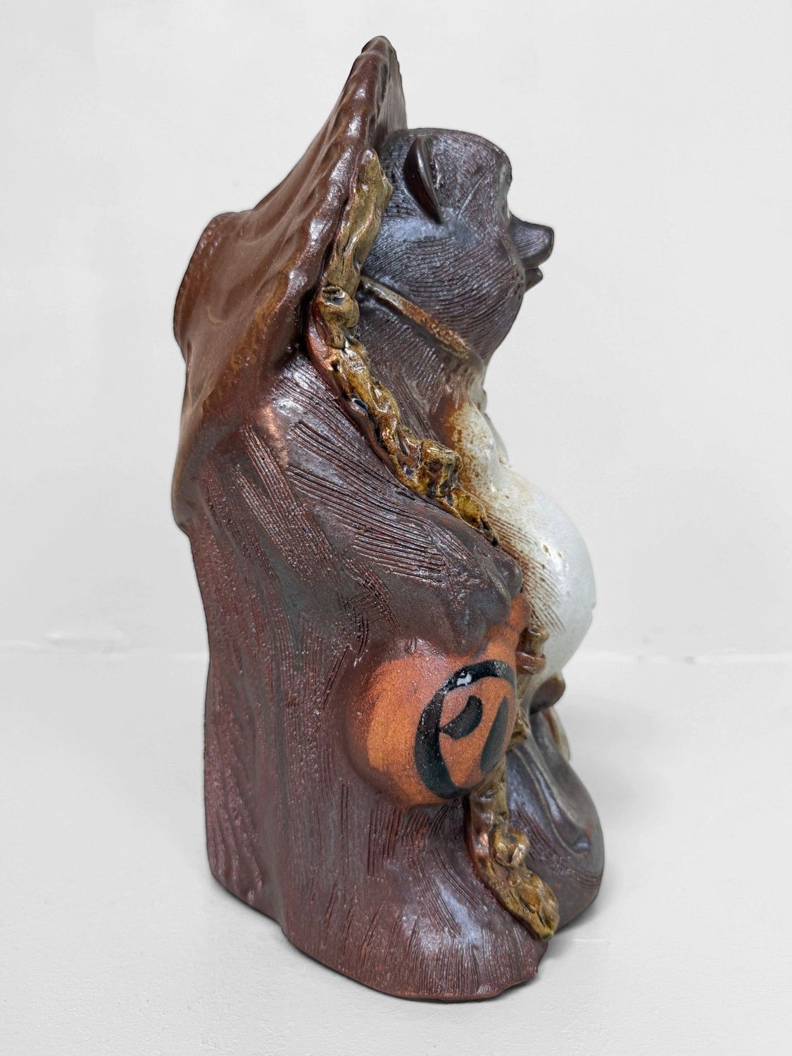 Decorative Tanuki Figure, Shigaraki, Japan, 1970s