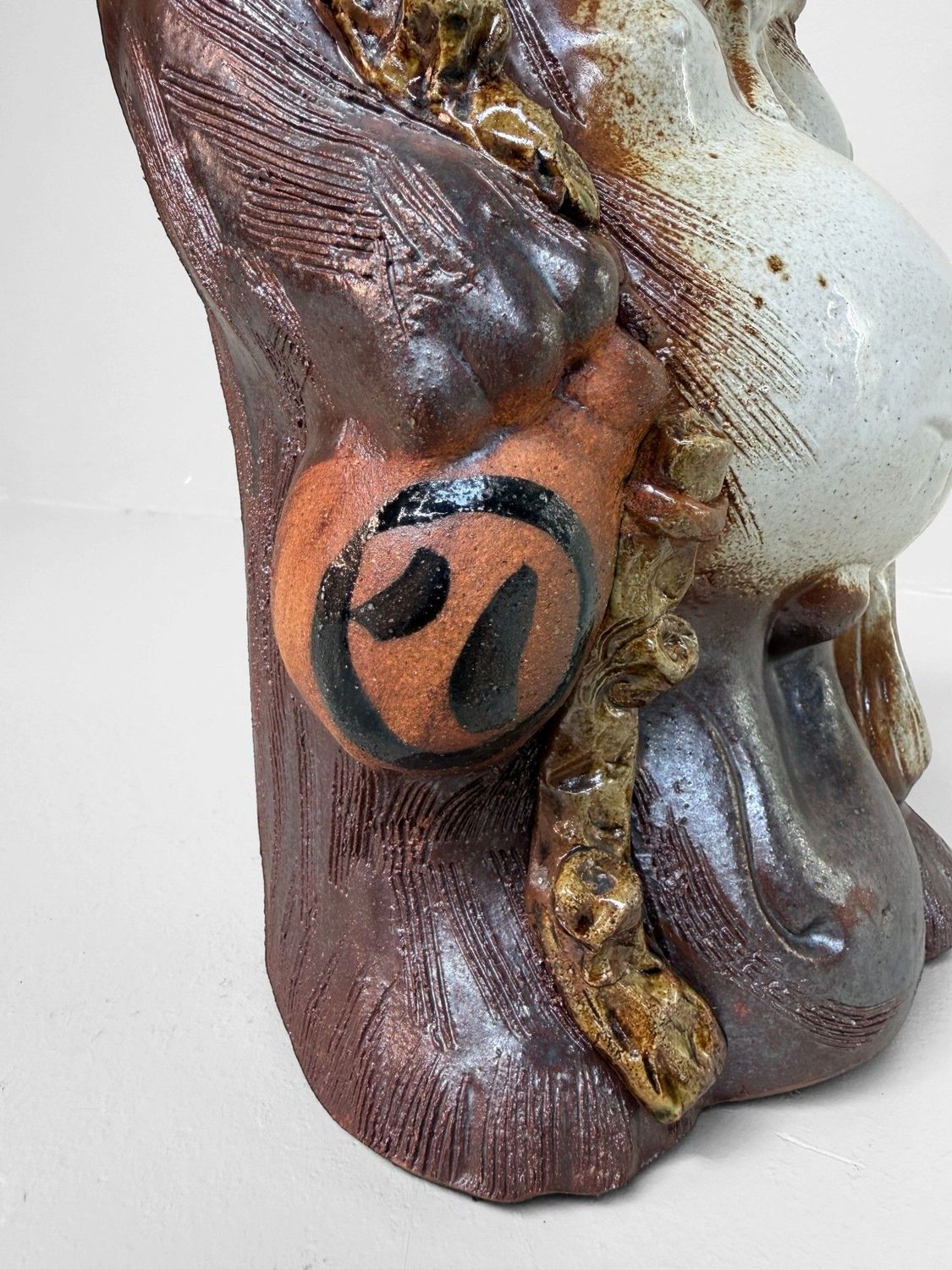Decorative Tanuki Figure, Shigaraki, Japan, 1970s