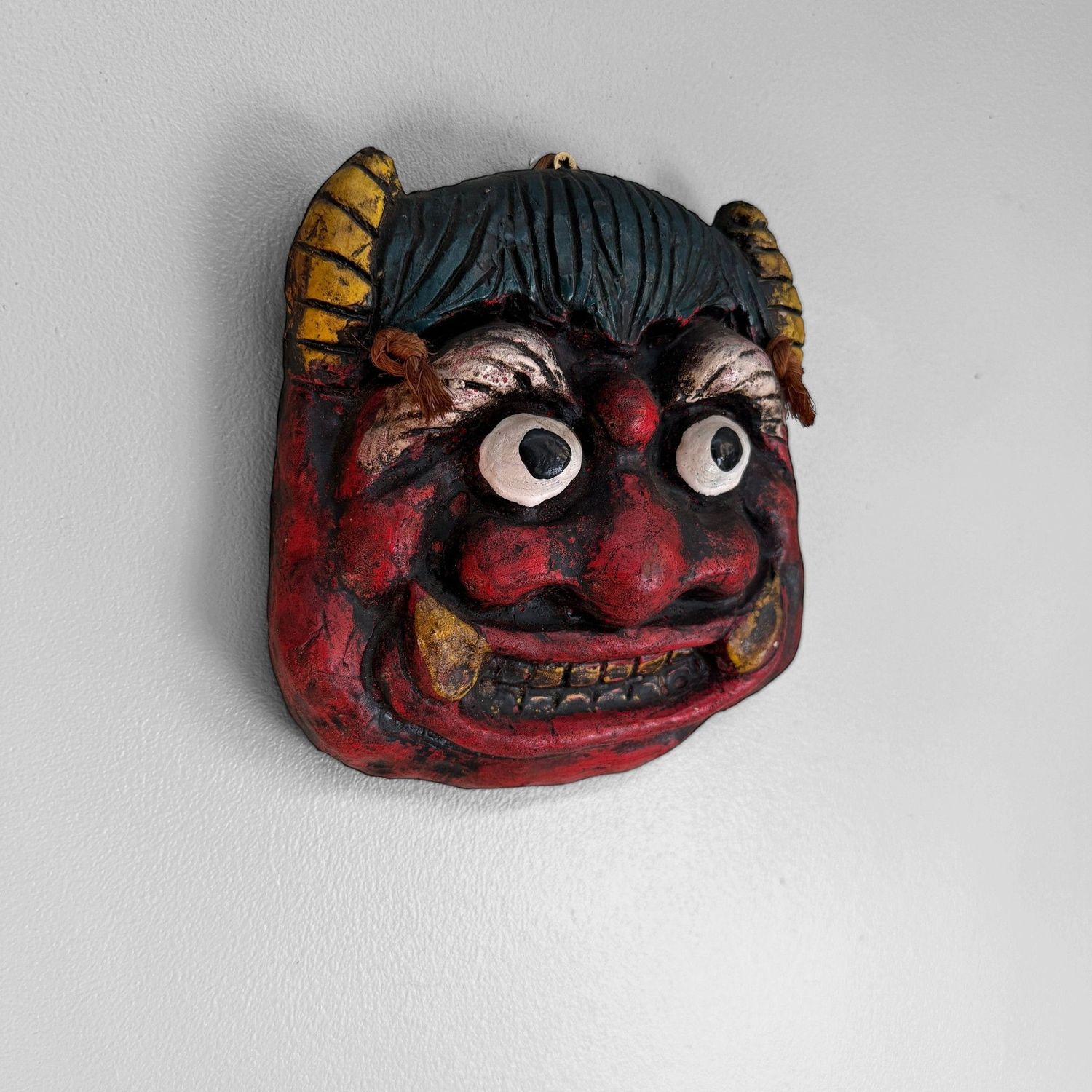 Japanese Ceramic Oni Mask, circa 1970