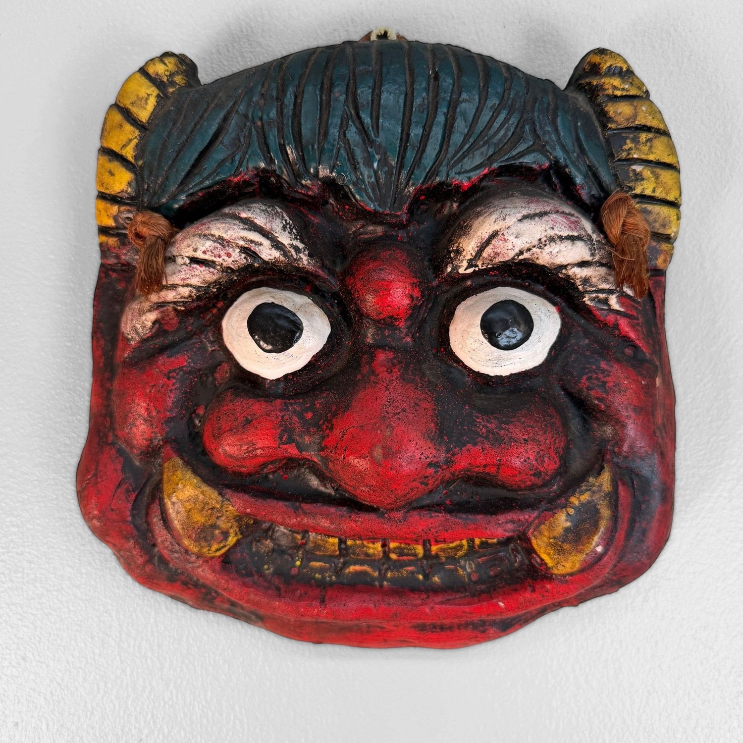 Japanese Ceramic Oni Mask, circa 1970