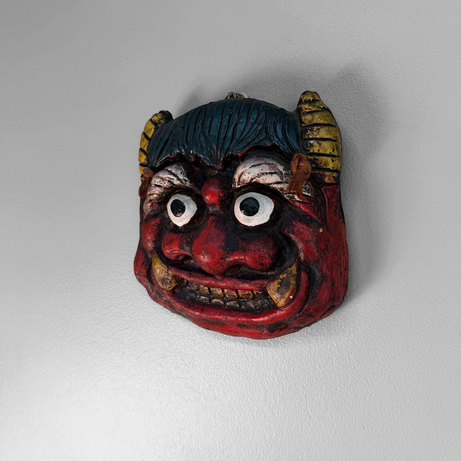 Japanese Ceramic Oni Mask, circa 1970
