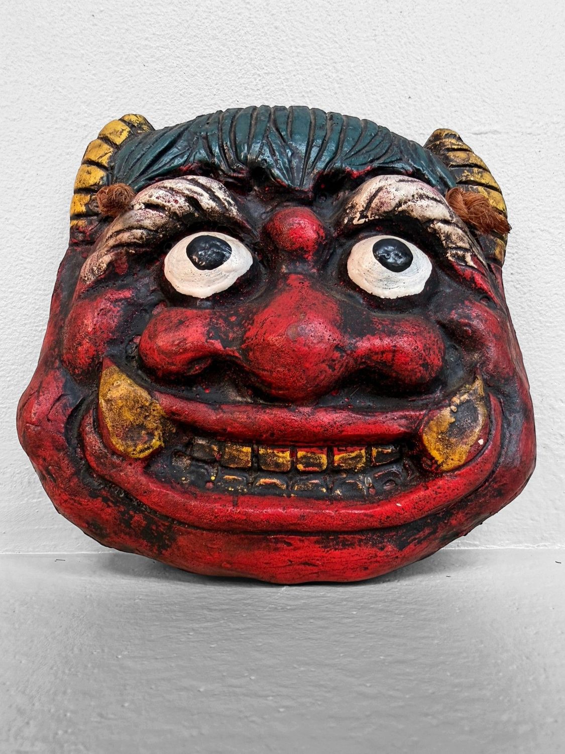 Japanese Ceramic Oni Mask, circa 1970
