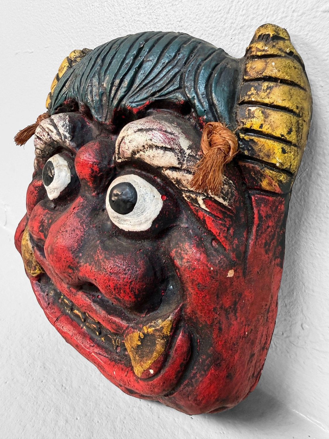 Japanese Ceramic Oni Mask, circa 1970