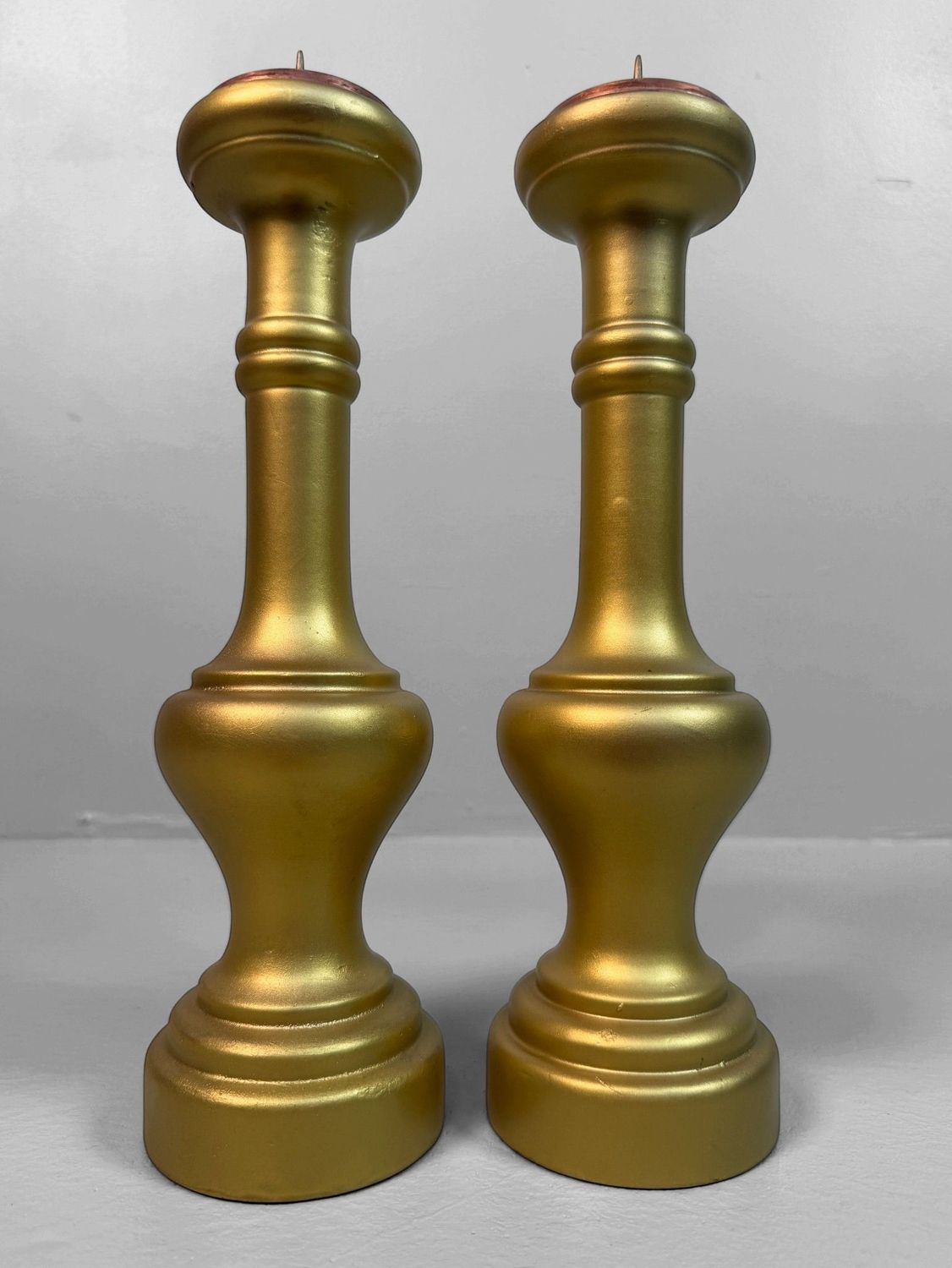 Set of Japanese Buddhist Altar Candlesticks, circa 1980