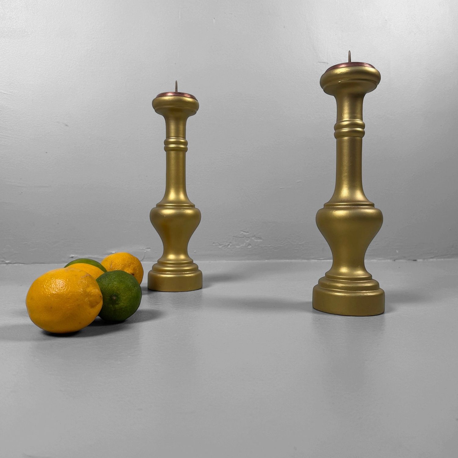 Set of Japanese Buddhist Altar Candlesticks, circa 1980